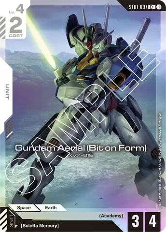 Image for Gundam Aerial (Bit on Form) (C+) (ST01-007) [Starter Deck 01: Heroic Beginnings] - Gundam Card Game