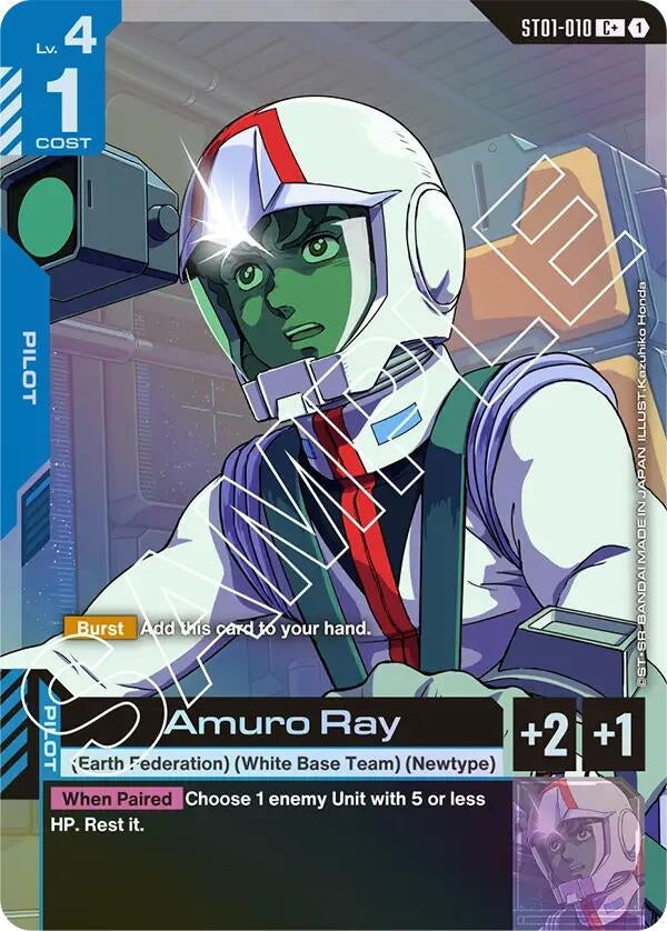 Image for Amuro Ray (C+) (ST01-010) [Starter Deck 01: Heroic Beginnings] - Gundam Card Game