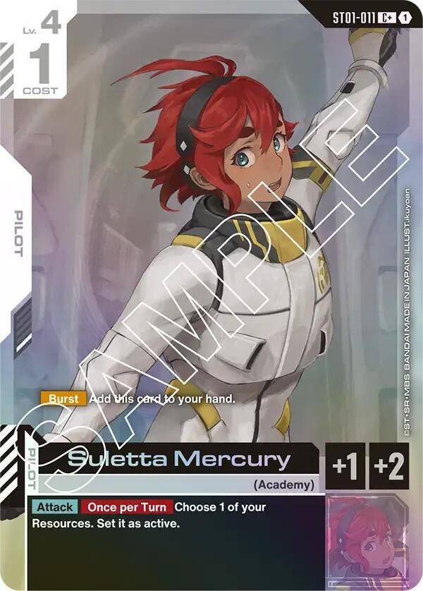 Image for Suletta Mercury (C+) (ST01-011) [Starter Deck 01: Heroic Beginnings] - Gundam Card Game