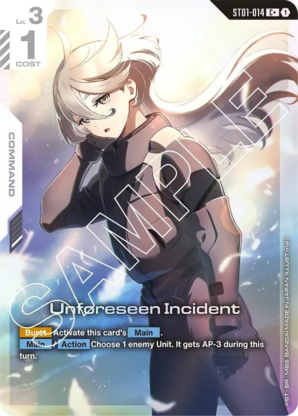 Image for Unforeseen Incident (C+) (ST01-014) [Starter Deck 01: Heroic Beginnings] - Gundam Card Game