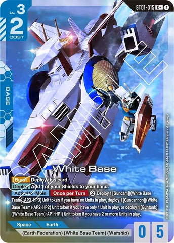 Image for White Base (C+) (ST01-015) [Starter Deck 01: Heroic Beginnings] - Gundam Card Game