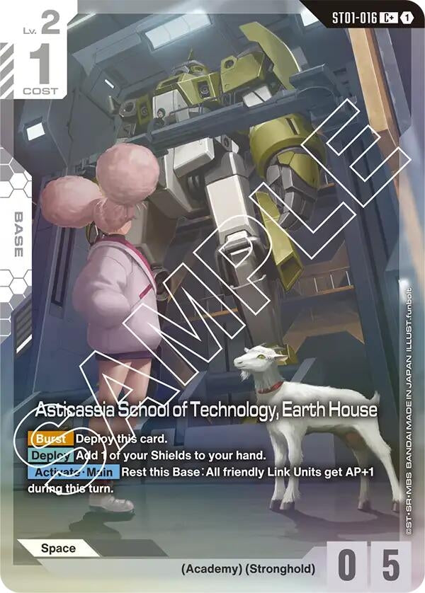 Image for Asticassia School of Technology, Earth House (C+) (ST01-016) [Starter Deck 01: Heroic Beginnings] - Gundam Card Game