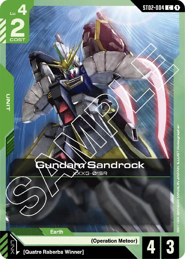 Image for Gundam Sandrock (ST02-004) [Starter Deck 02: Wings of Advance] - Gundam Card Game