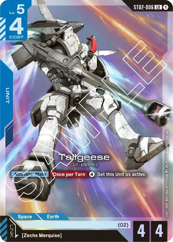 Image for Tallgeese (ST02-006) [Starter Deck 02: Wings of Advance] - Gundam Card Game