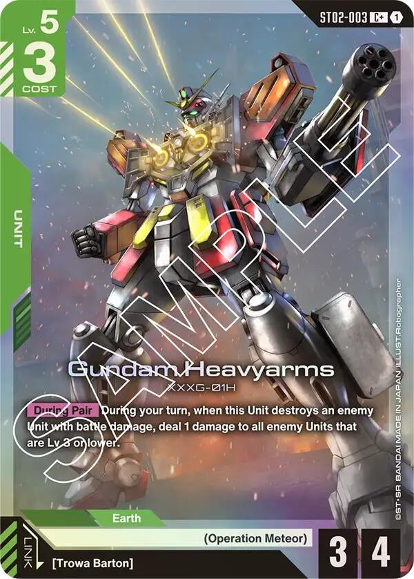 Image for Gundam Heavyarms (C+) (ST02-003) [Starter Deck 02: Wings of Advance] - Gundam Card Game
