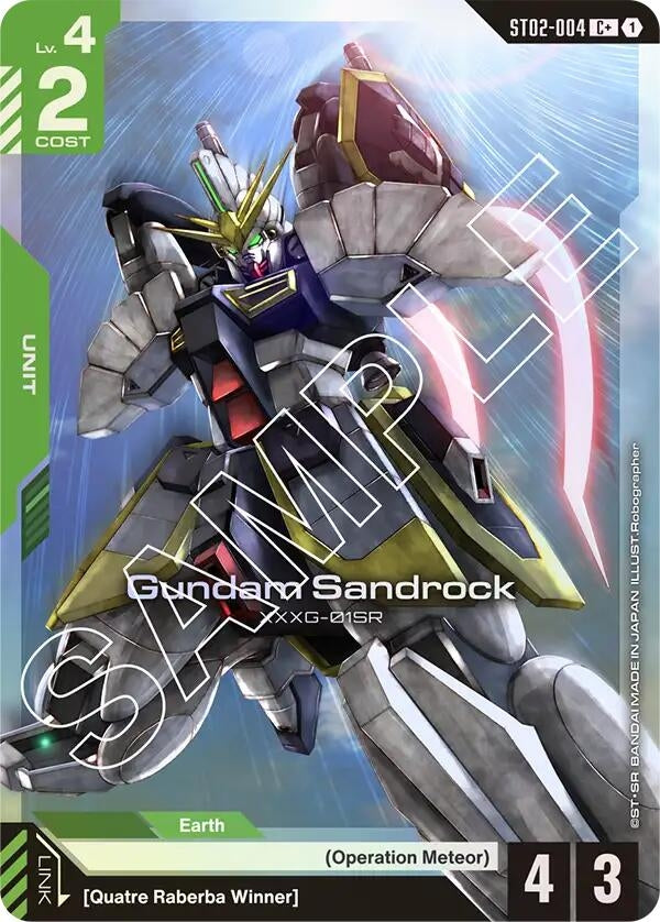 Image for Gundam Sandrock (C+) (ST02-004) [Starter Deck 02: Wings of Advance] - Gundam Card Game