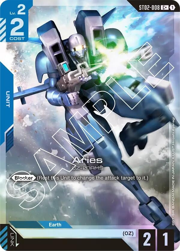 Image for Aries (C+) (ST02-008) [Starter Deck 02: Wings of Advance] - Gundam Card Game