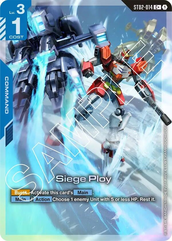 Image for Siege Ploy (C+) (ST02-014) [Starter Deck 02: Wings of Advance] - Gundam Card Game