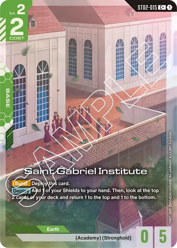 Image for Saint Gabriel Institute (C+) (ST02-015) [Starter Deck 02: Wings of Advance] - Gundam Card Game
