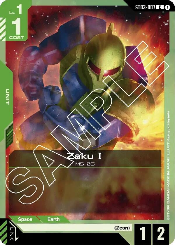 Image for Zaku I (ST03-007) [Starter Deck 03: Zeon's Rush] - Gundam Card Game