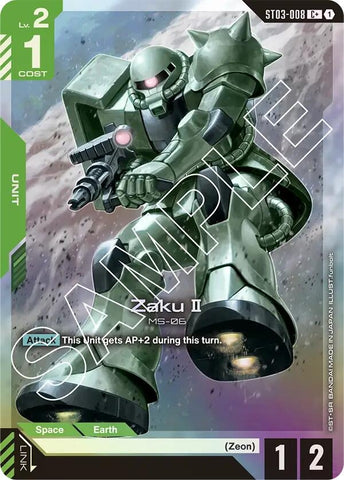 Image for Zaku II (C+) (ST03-008) [Starter Deck 03: Zeon's Rush] - Gundam Card Game