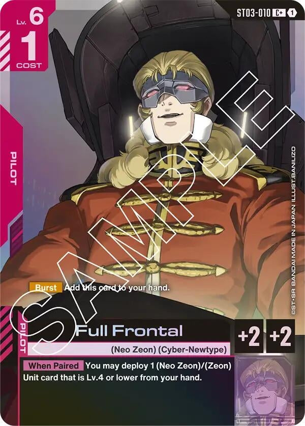 Image for Full Frontal (C+) (ST03-010) [Starter Deck 03: Zeon's Rush] - Gundam Card Game