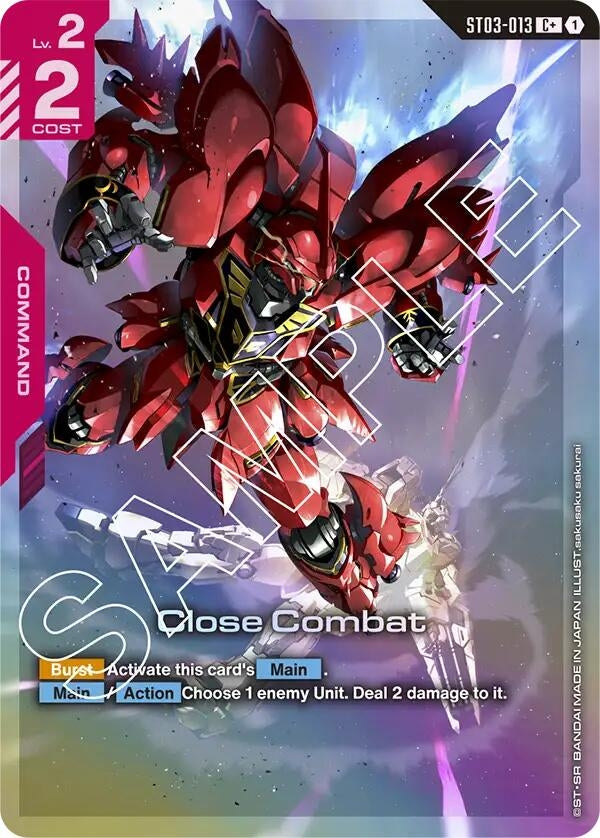 Image for Close Combat (C+) (ST03-013) [Starter Deck 03: Zeon's Rush] - Gundam Card Game