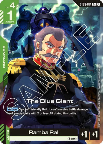 Image for The Blue Giant (C+) (ST03-014) [Starter Deck 03: Zeon's Rush] - Gundam Card Game
