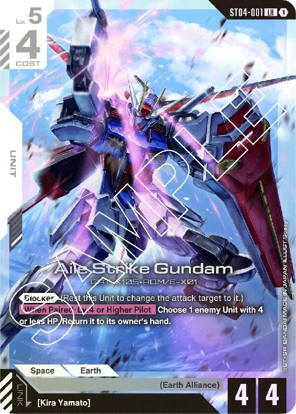 Image for Aile Strike Gundam (ST04-001) [Starter Deck 04: SEED Strike] - Gundam Card Game
