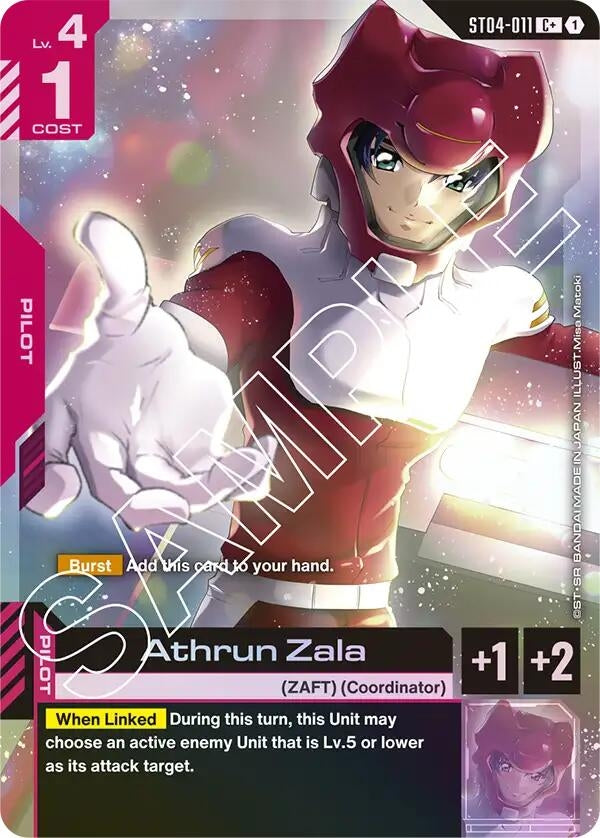 Image for Athrun Zala (C+) (ST04-011) [Starter Deck 04: SEED Strike] - Gundam Card Game