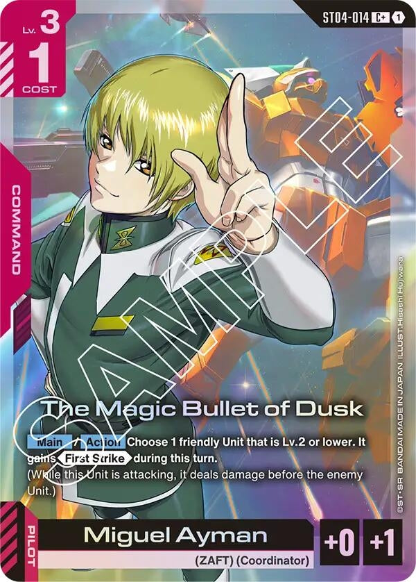 Image for The Magic Bullet of Dusk (C+) (ST04-014) [Starter Deck 04: SEED Strike] - Gundam Card Game