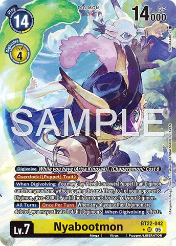 Nyabootmon (Alternate Art) (BT22-042 SR) (Cyber Eden)