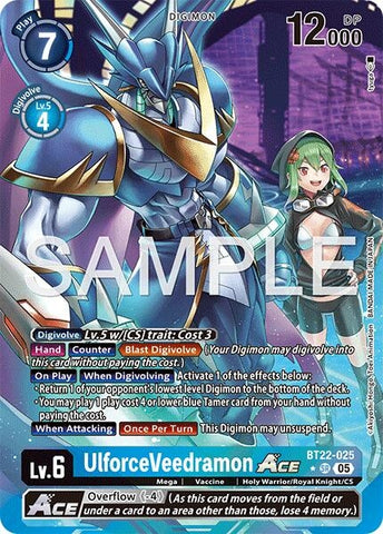 UlforceVeedramon ACE (Alternate Art) (BT22-025 SR) (Cyber Eden)