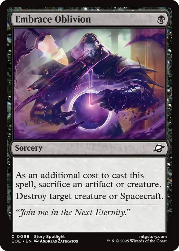 Image for Embrace Oblivion (98) [Edge of Eternities] - Magic: The Gathering