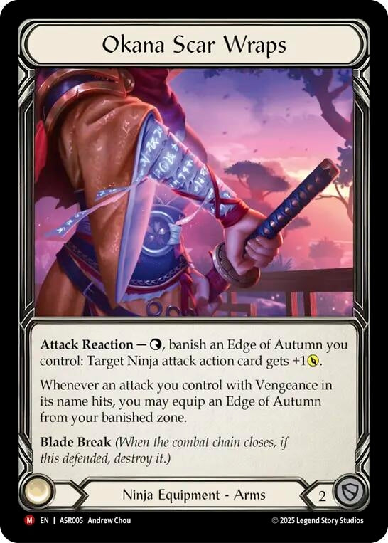 Image for Okana Scar Wraps (ASR005) (Armory Deck: Ira) - Flesh and Blood TCG
