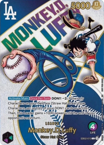Monkey.D.Luffy (010) (Dodgers x ONE PIECE) (EB02-010) (One Piece Promotion Cards)