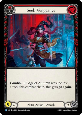 Image for Seek Vengeance (Red) (ASR012) (Armory Deck: Ira) - Flesh and Blood TCG