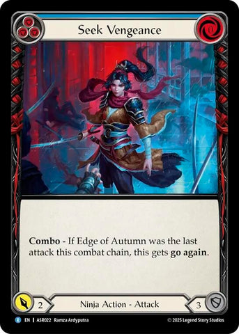Image for Seek Vengeance (Blue) (ASR022) (Armory Deck: Ira) - Flesh and Blood TCG