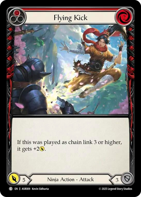 Image for Flying Kick (Red) (ASR009) (Armory Deck: Ira) - Flesh and Blood TCG
