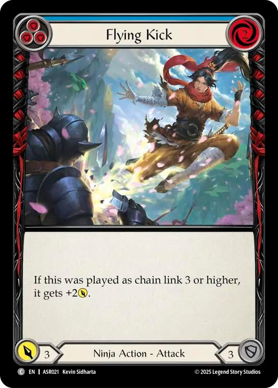 Flying Kick (Blue) (ASR021) (Armory Deck: Ira)