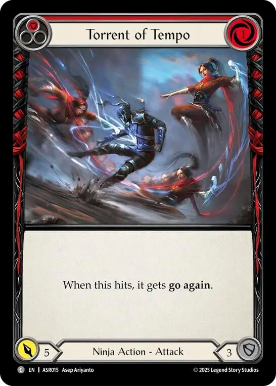 Image for Torrent of Tempo (Red) (ASR015) (Armory Deck: Ira) - Flesh and Blood TCG