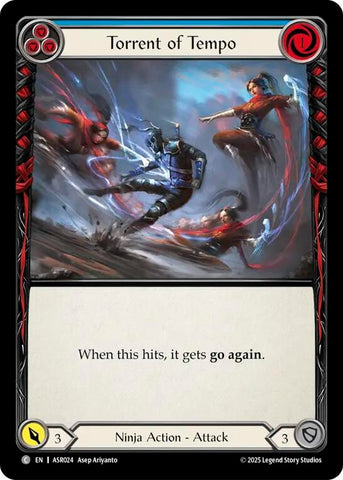 Image for Torrent of Tempo (Blue) (ASR024) (Armory Deck: Ira) - Flesh and Blood TCG