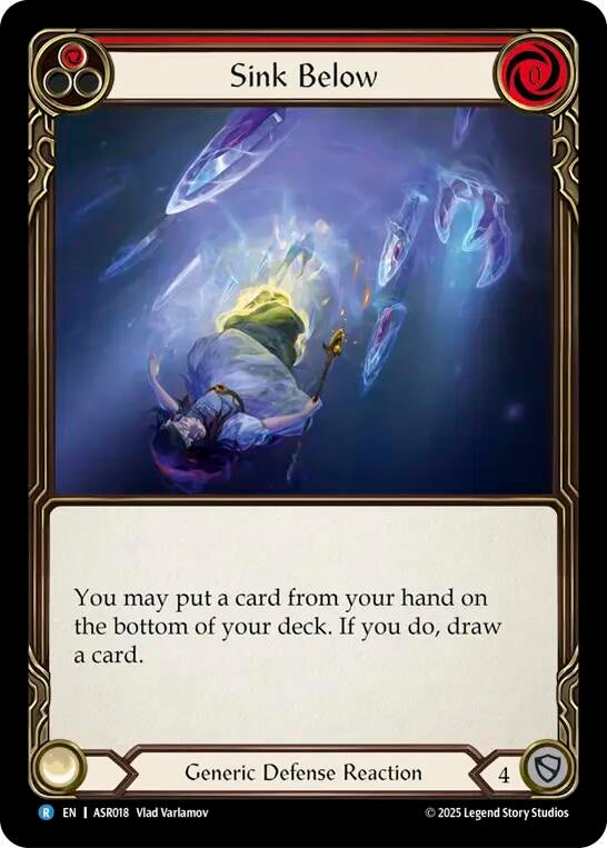 Image for Sink Below (Red) (ASR018) (Armory Deck: Ira) - Flesh and Blood TCG