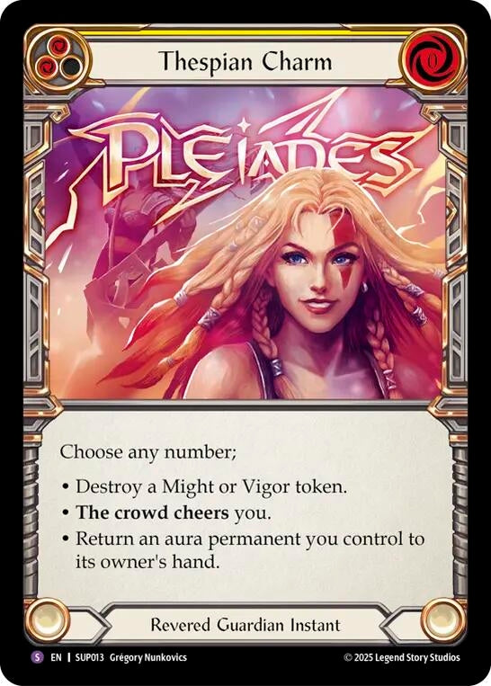 Image for Thespian Charm (SUP013) (Super Slam) - Flesh and Blood TCG
