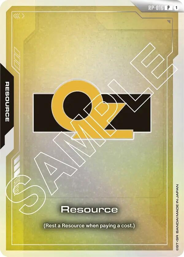 Image for Resource (RP-016) (OZ) (RP-016) [Promotional Resource Tokens] - Gundam Card Game