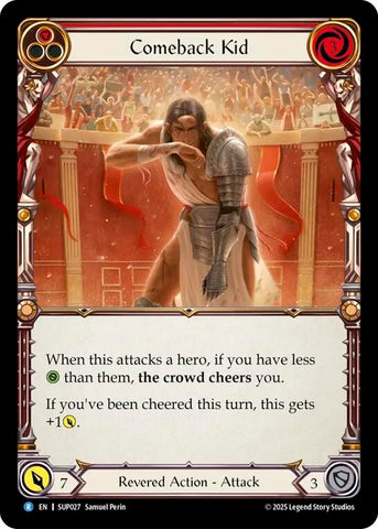 Image for Comeback Kid (Red) (SUP027) (Super Slam) - Flesh and Blood TCG