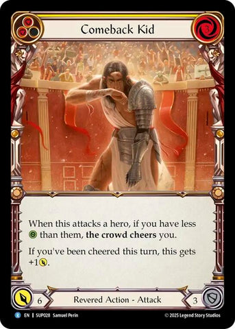 Image for Comeback Kid (Yellow) (SUP028) (Super Slam) - Flesh and Blood TCG