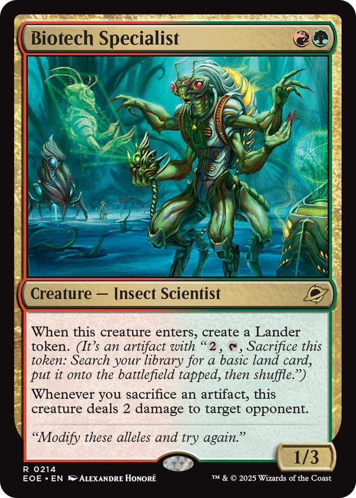 Image for Biotech Specialist (214) [Edge of Eternities] - Magic: The Gathering