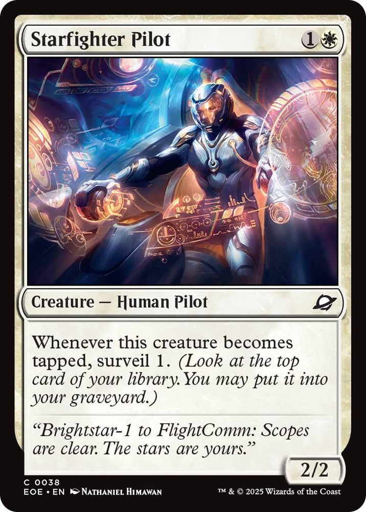 Image for Starfighter Pilot (38) [Edge of Eternities] (EOE) - Magic: The Gathering