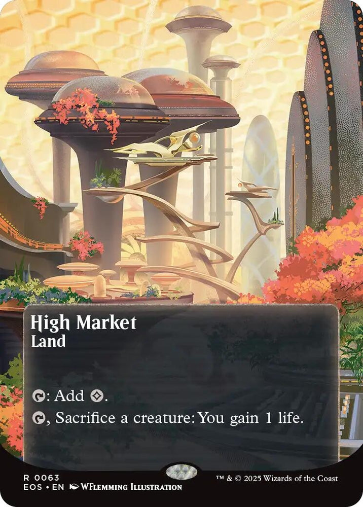 Image for High Market (0063) (Borderless) (63) [Edge of Eternities: Stellar Sights] - Magic: The Gathering
