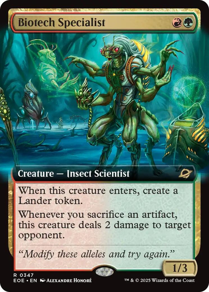 Image for Biotech Specialist (Extended Art) (347) [Edge of Eternities] - Magic: The Gathering