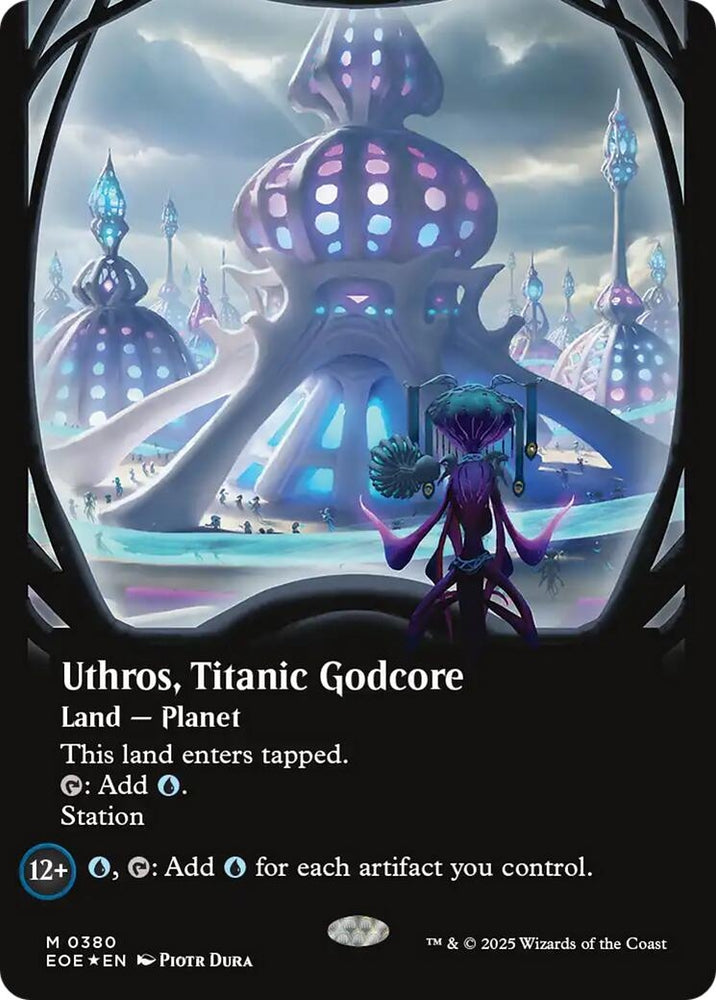 Image for Uthros, Titanic Godcore (Borderless) (Galaxy Foil) (380) [Edge of Eternities] - Magic: The Gathering