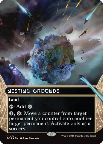 Image for Nesting Grounds (0121) (Borderless) (Galaxy Foil) (121) [Edge of Eternities: Stellar Sights] - Magic: The Gathering