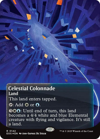 Image for Celestial Colonnade (0142) (Borderless) (Galaxy Foil) (142) [Edge of Eternities: Stellar Sights] - Magic: The Gathering