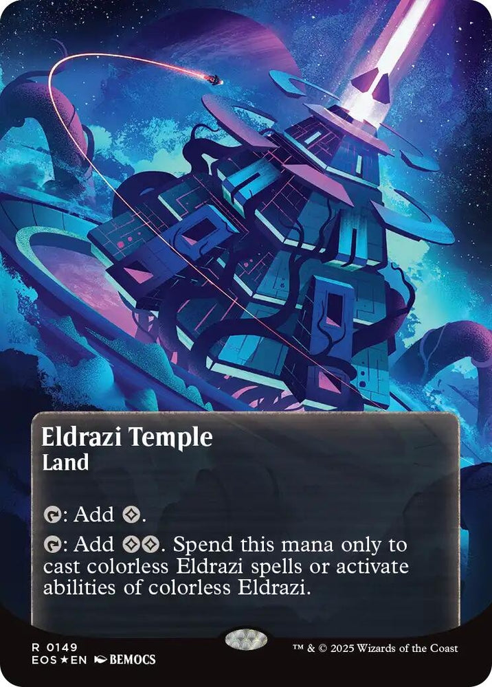 Image for Eldrazi Temple (0149) (Borderless) (Galaxy Foil) (149) [Edge of Eternities: Stellar Sights] - Magic: The Gathering