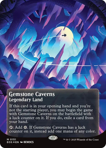 Image for Gemstone Caverns (0151) (Borderless) (Galaxy Foil) (151) [Edge of Eternities: Stellar Sights] - Magic: The Gathering