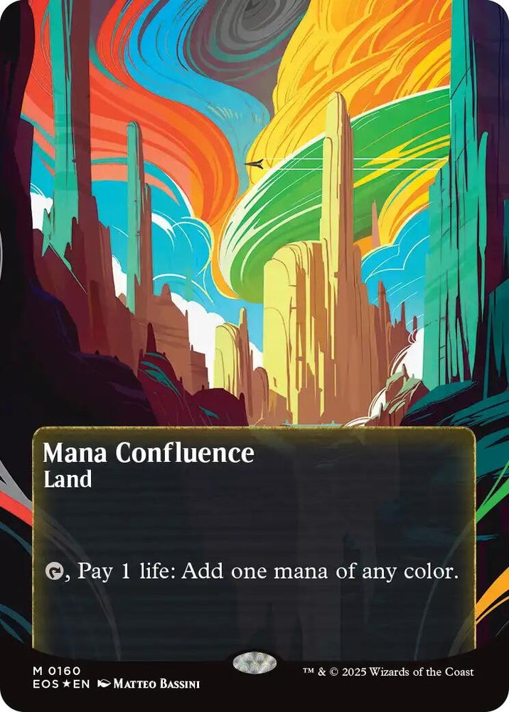 Image for Mana Confluence (0160) (Borderless) (Galaxy Foil) (160) [Edge of Eternities: Stellar Sights] - Magic: The Gathering