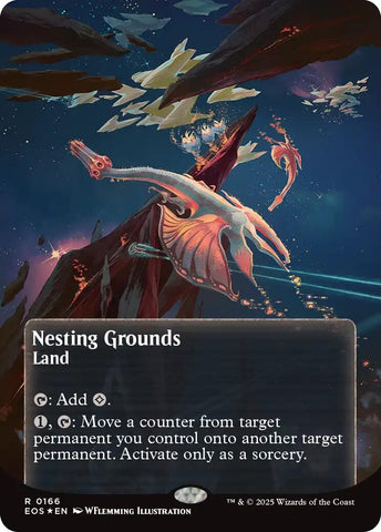 Image for Nesting Grounds (0166) (Borderless) (Galaxy Foil) (166) [Edge of Eternities: Stellar Sights] - Magic: The Gathering