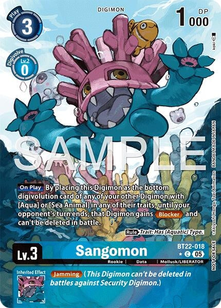 Sangomon (Box Topper) (BT22-018 C) (Cyber Eden)
