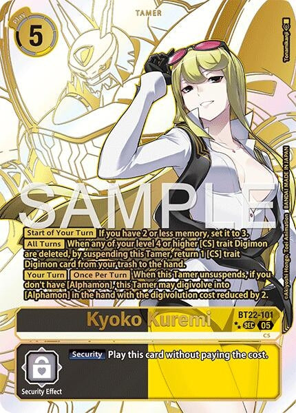 Kyoko Kuremi (Rare Pull) (BT22-101 SEC) (Cyber Eden)